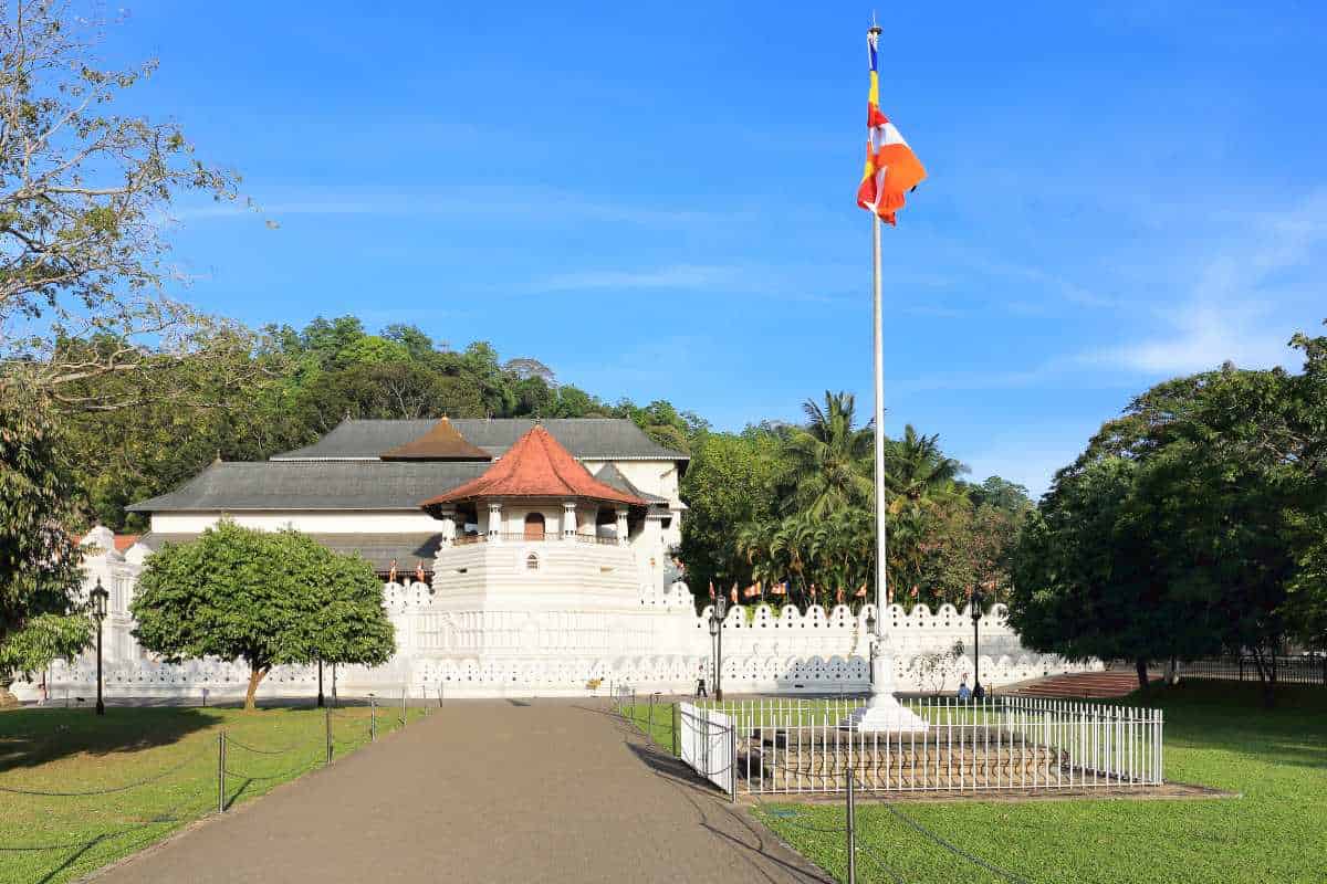 The Sacred Temple of the Tooth in Kandy Sri Lanka