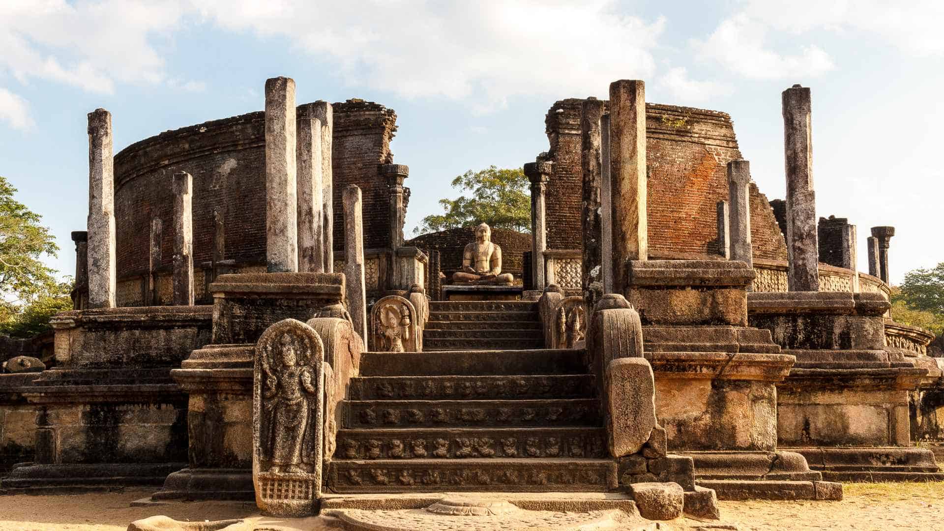 Polonnaruwa Watadage inside the ancient city