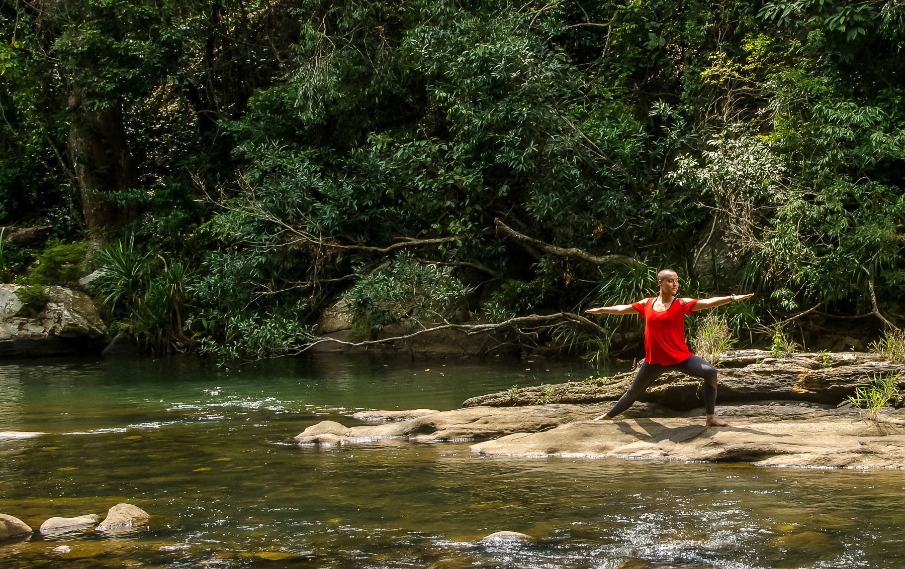Yoga in nature at Santani, an emotional wellness retreat