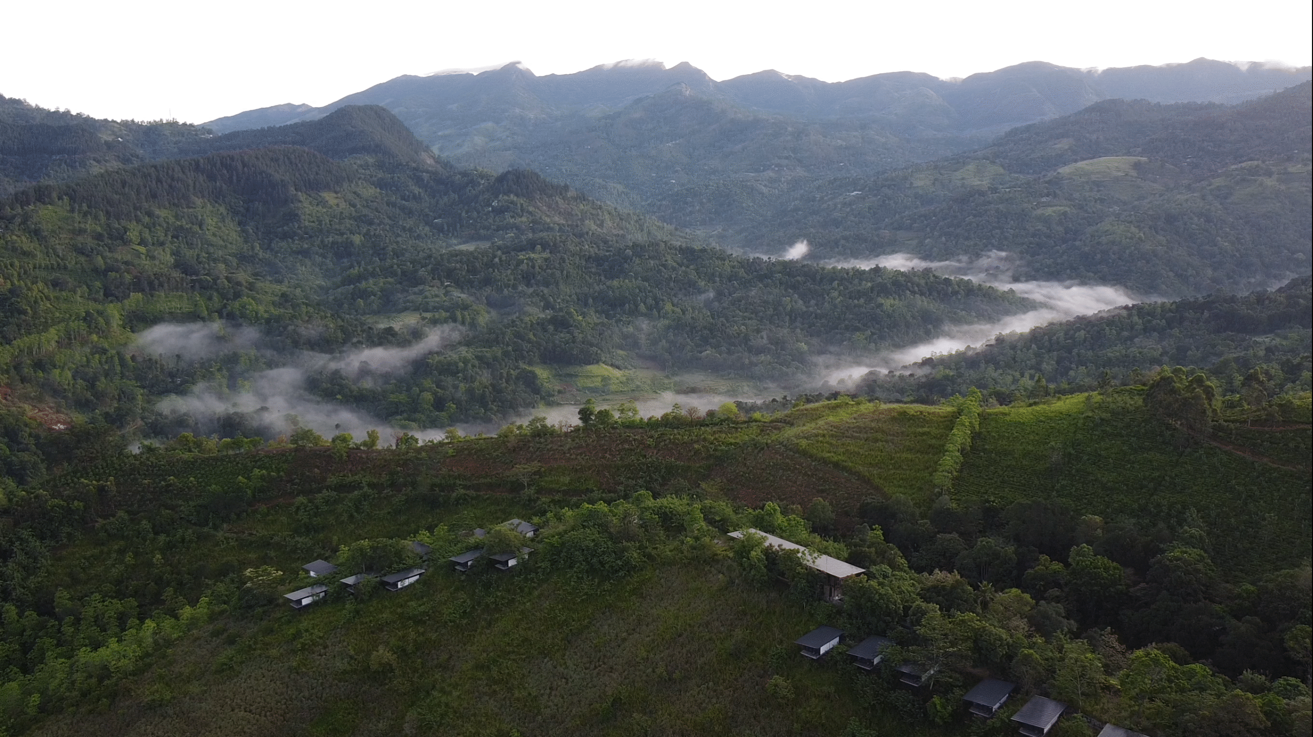 Views of Sri Lanka's misty hills from Santani, a luxury spa in Sri Lanka