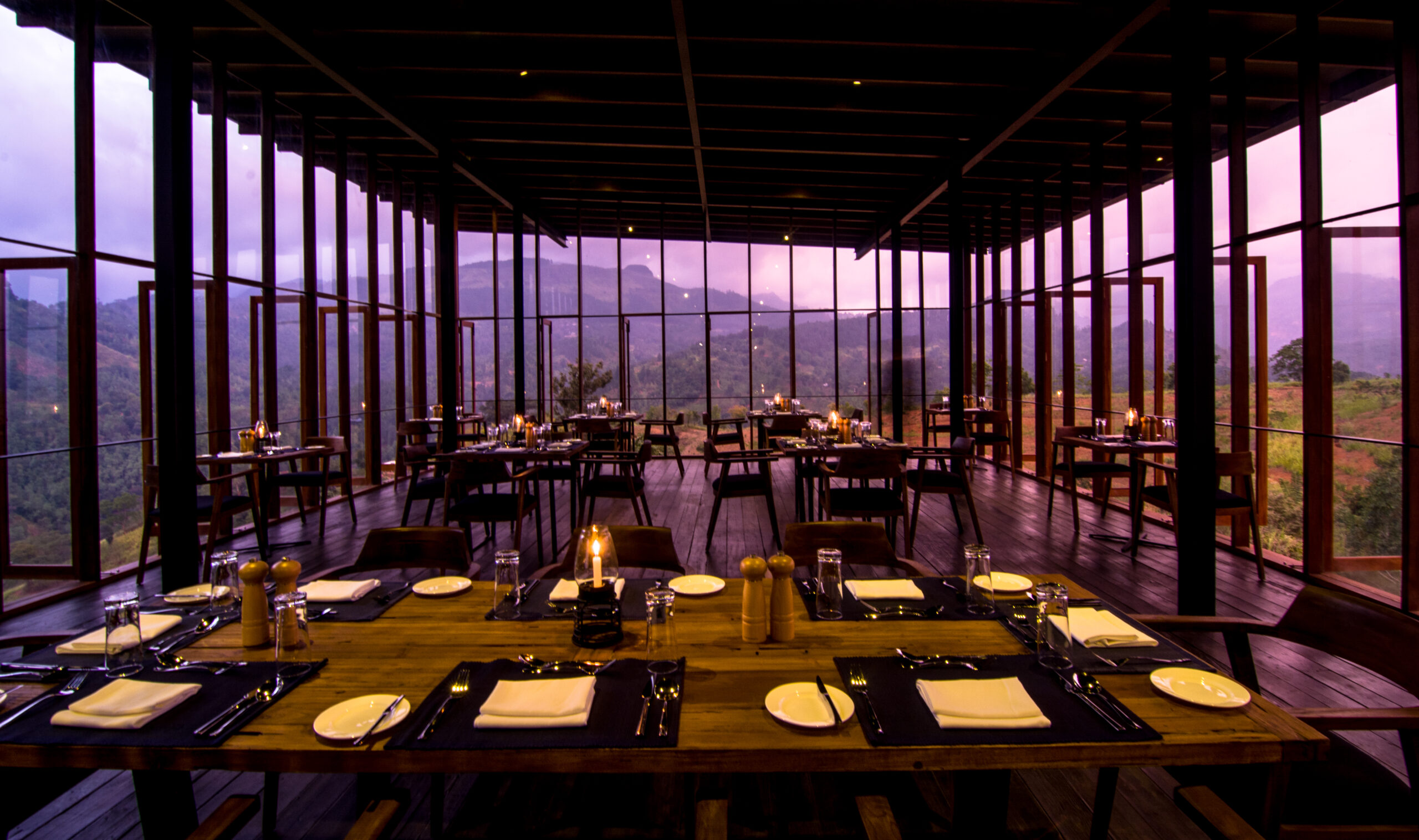 Dining at Santani, a luxury spa in Sri Lanka