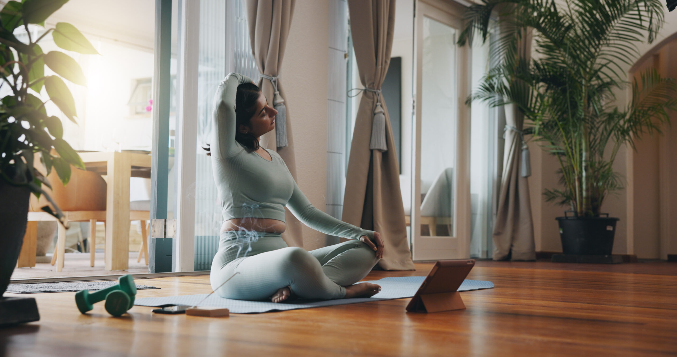 Light yoga after a panchakarma retreat