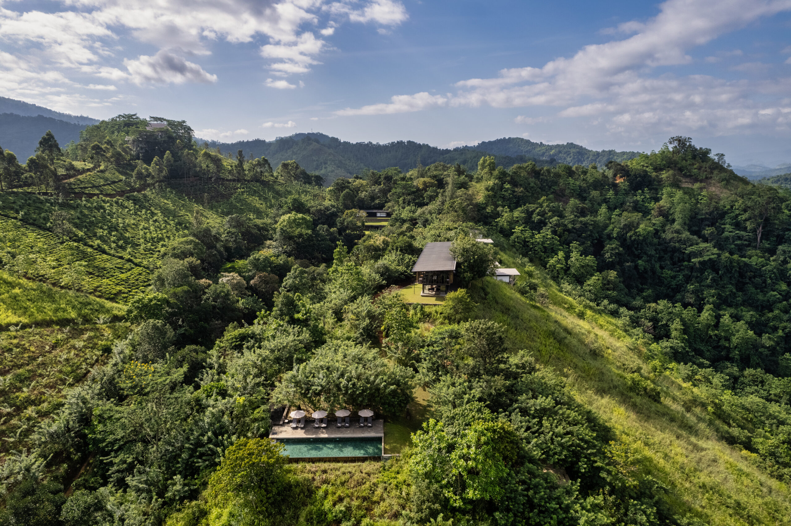 Aerial shot of Santani Wellness Kandy 