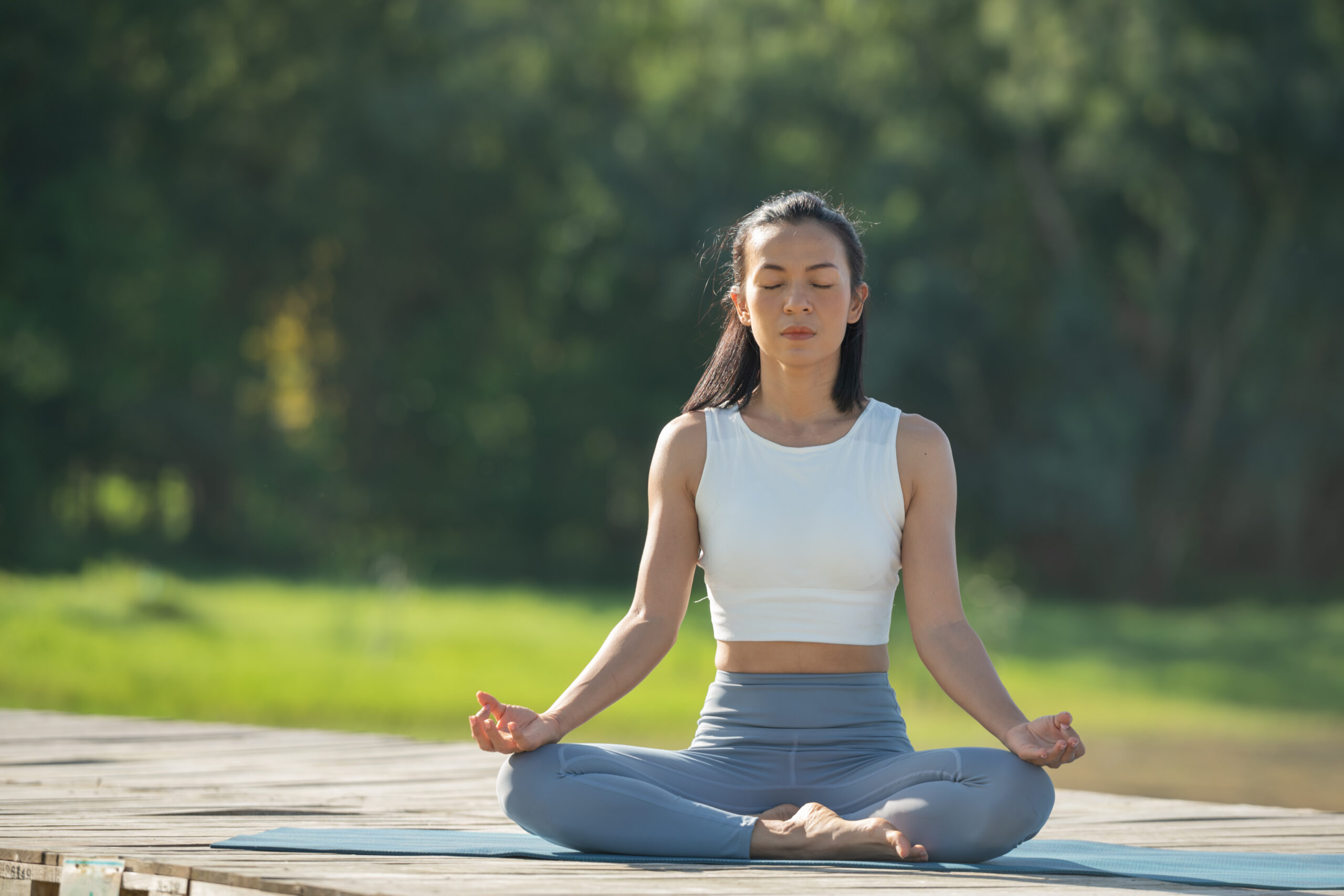 Woman doing yoga