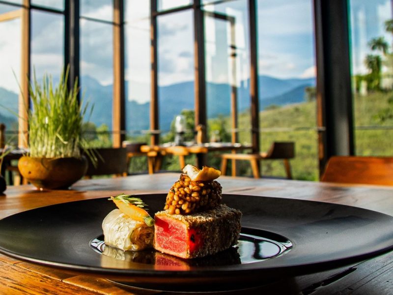 A balanced meal at Santani, one of the top weight loss retreats in Asia