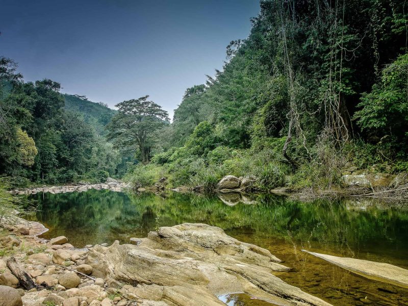 river in kandy for mindfullness and balanced mental wellness
