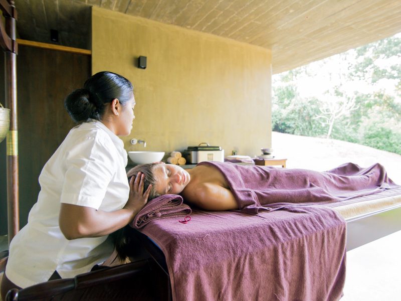 Ayurvedic treatments at a panchakarma cleanse at Santani Wellness Kandy