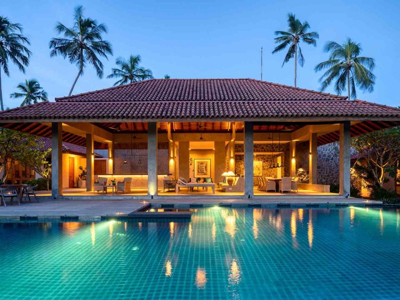 Kirana by Santani, one of the many pristine beachfront villas in Sri Lanka